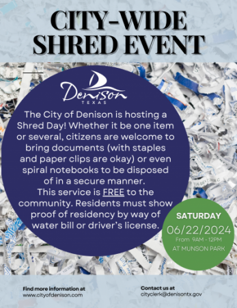 Denison Shred Event June 2024